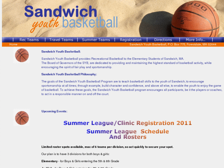 www.sandwichyouthbasketball.org