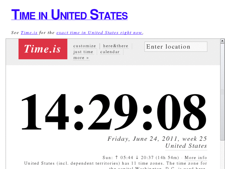 www.timeintheunitedstates.com