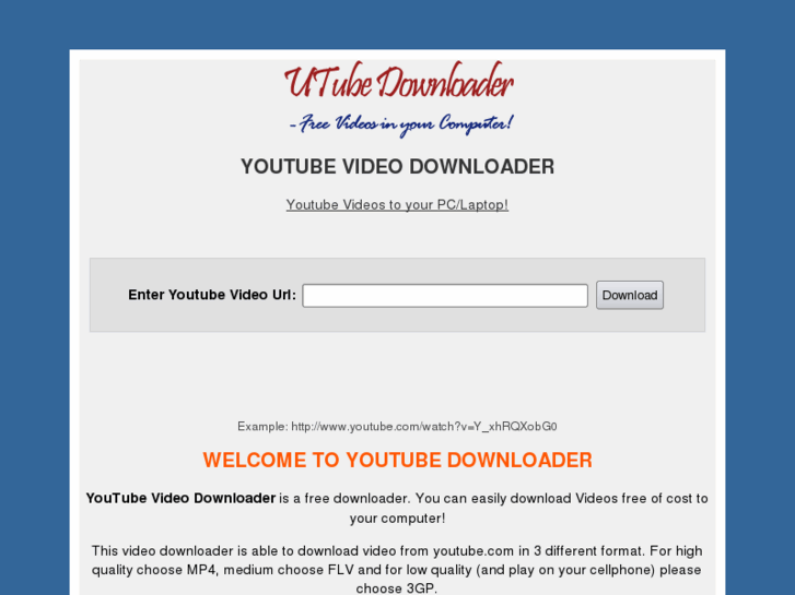 www.utubedownloader.net