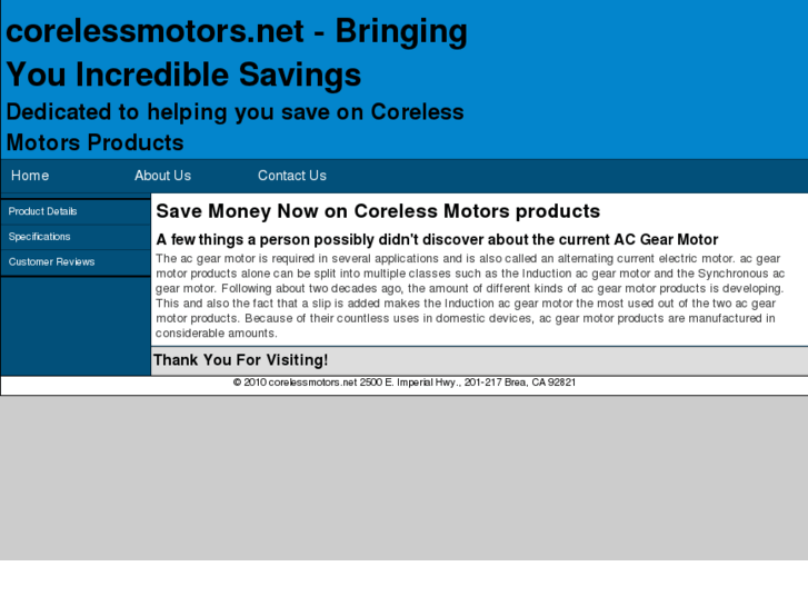 www.corelessmotors.net