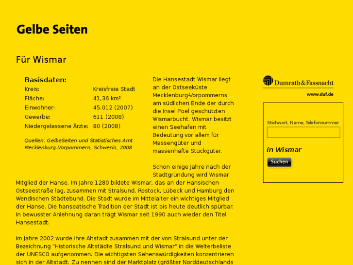 www.gelbeseiten-wismar.com