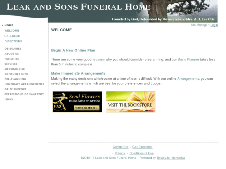 www.leakandsonsfuneralchapel.com