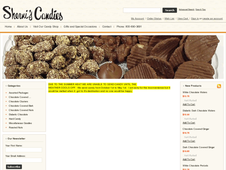 www.sherniscandies.com