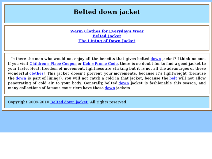 www.belted-down-jacket.com