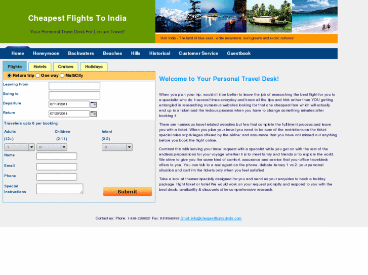 www.cheapestflights2india.com