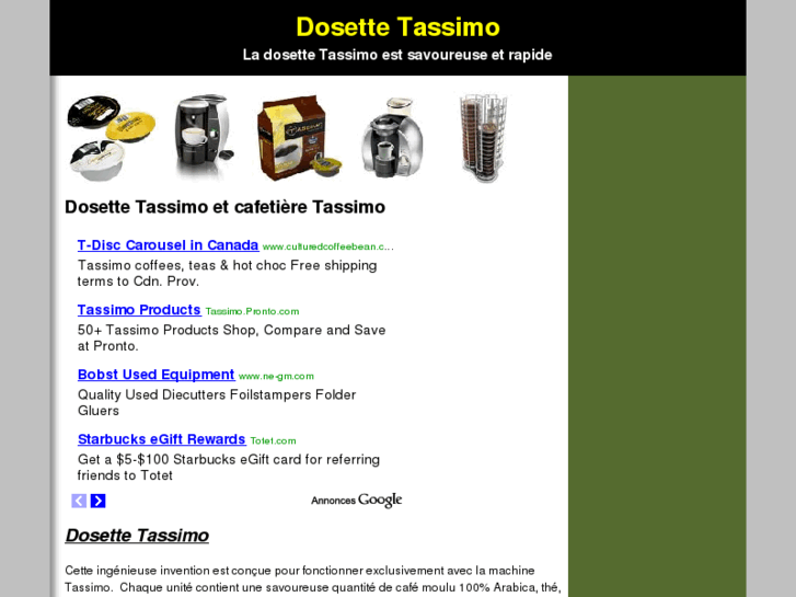 www.dosettetassimo.net