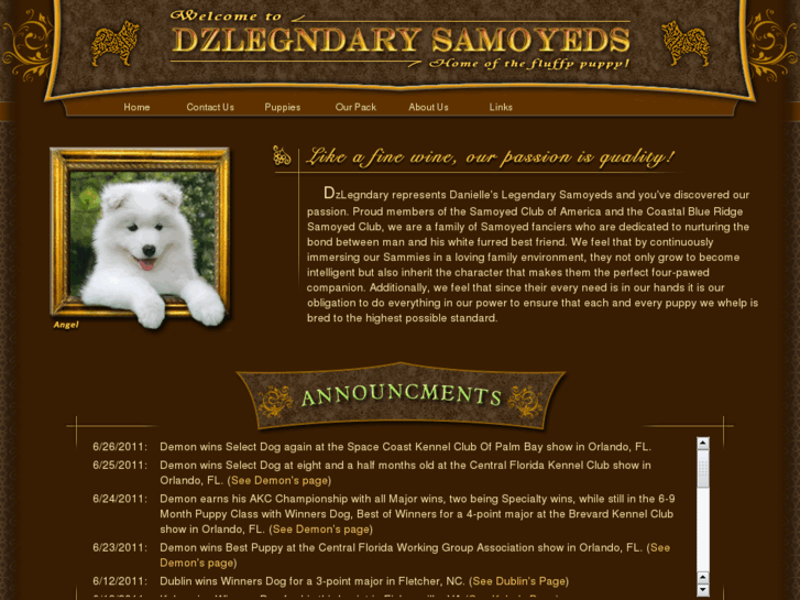 www.legendarysamoyeds.com