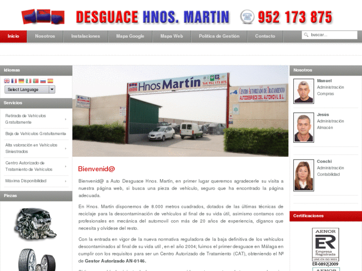 www.desguacehnosmartin.com