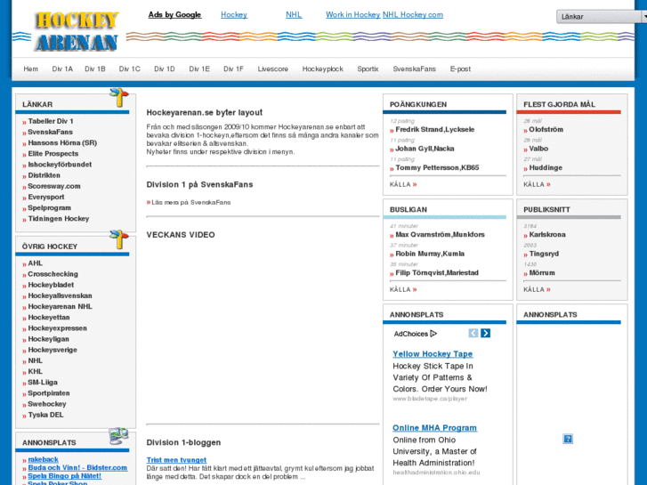 www.hockeyarenan.se