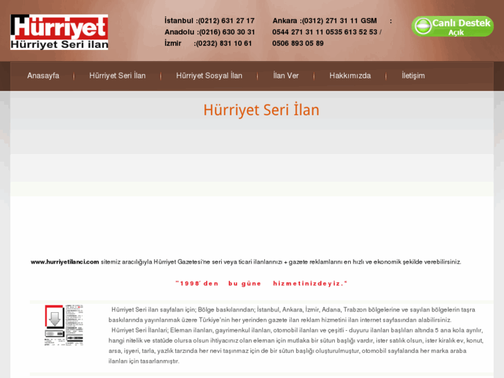 www.hurriyetilanci.com