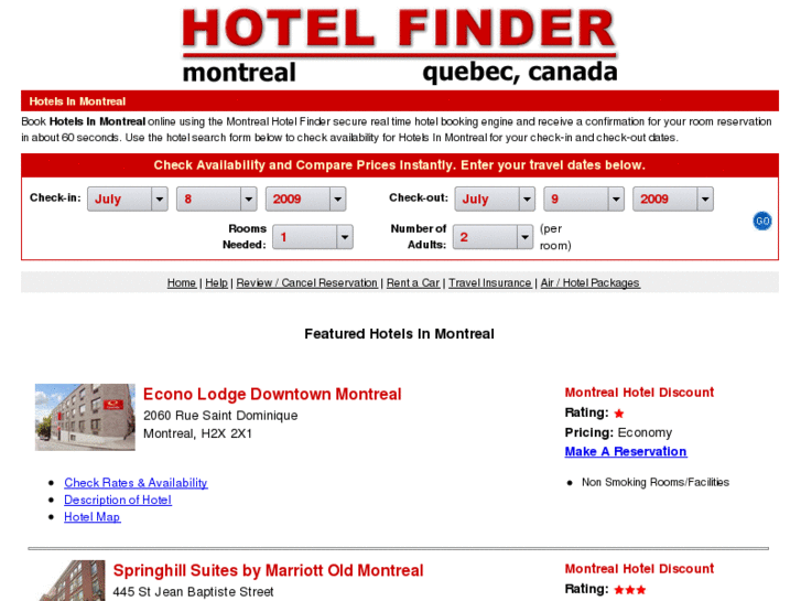 www.montrealhotelfinder.com