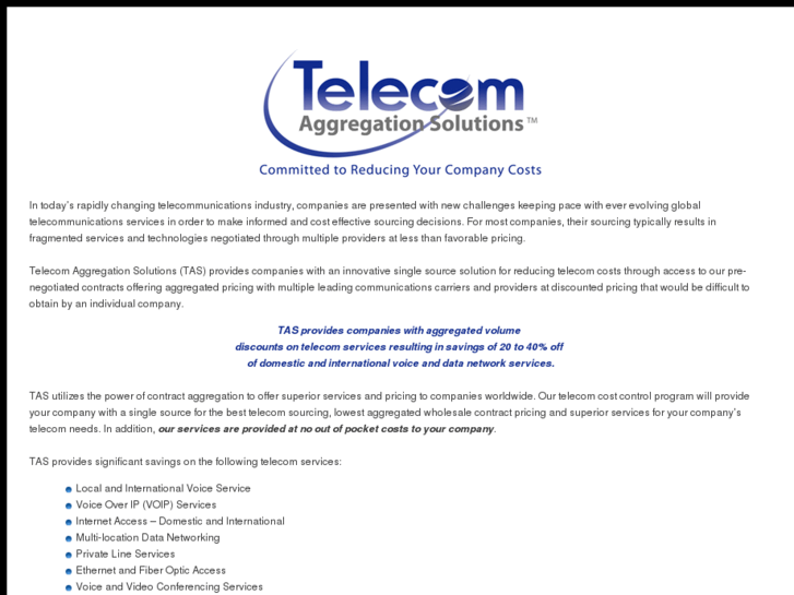 www.telecomaggregationsolutions.com