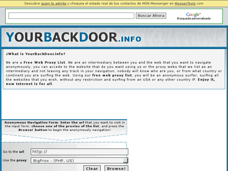 www.yourbackdoor.info