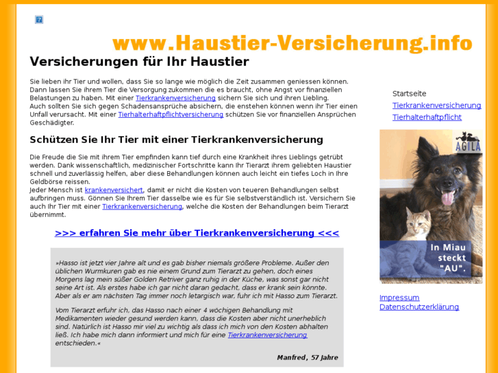 www.haustier-versicherung.info