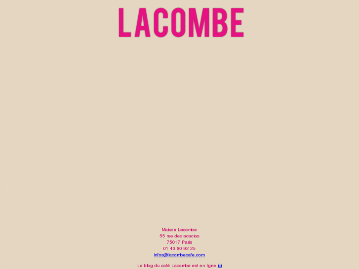 www.lacombecafe.com