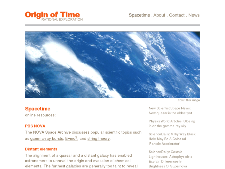 www.theoriginoftime.org