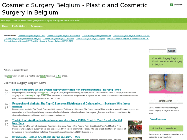 www.cosmeticsurgerybelgium.com