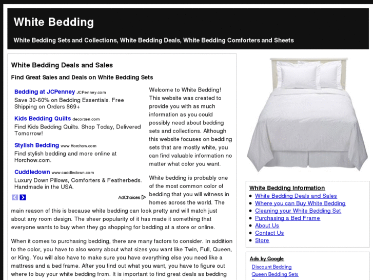 www.whitebedding.org