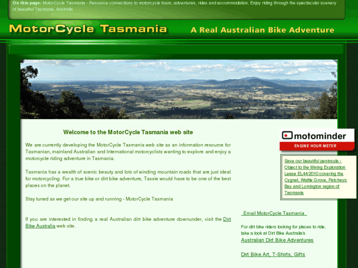 www.motorcycletasmania.com