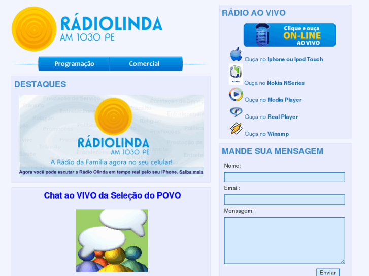 www.radioolindaam.com.br