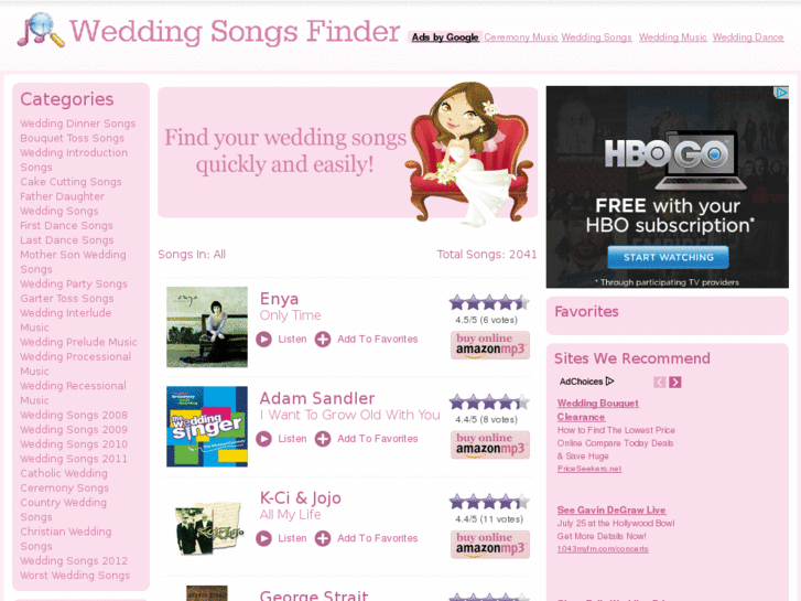 www.weddingsongsfinder.com