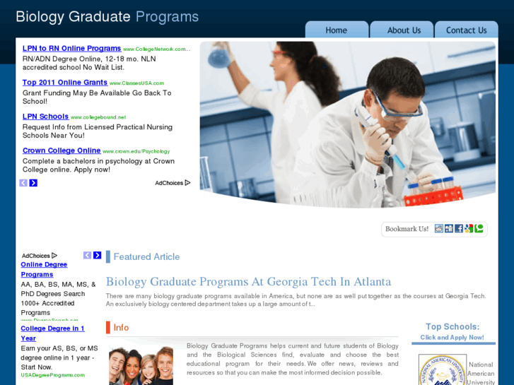 www.biologygraduateprograms.com