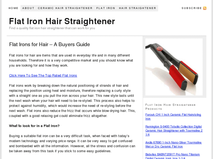 www.flatironhairstraightener.net