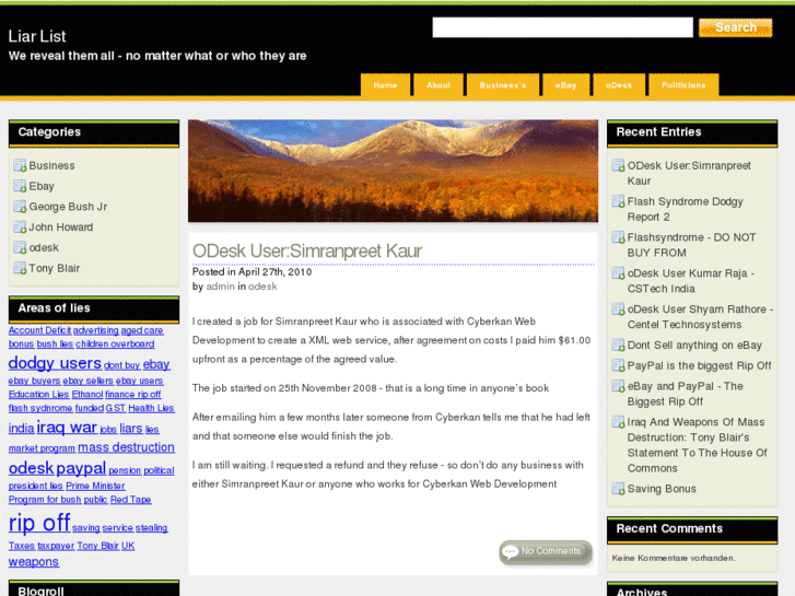 www.liarlist.com