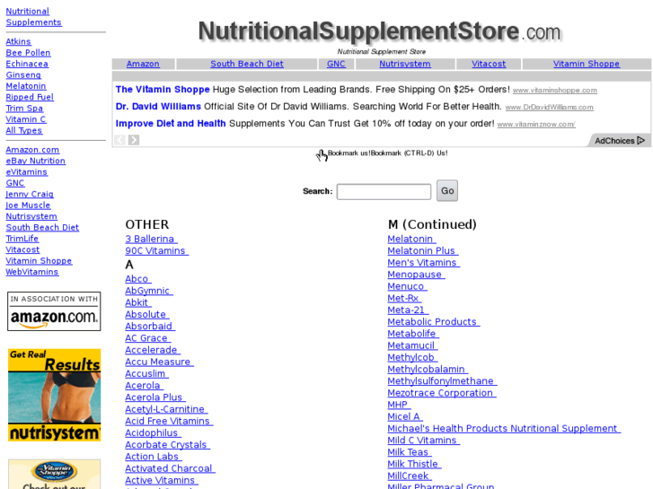 www.nutritionalsupplementstore.com