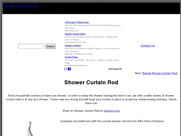 www.showercurtainsrods.com