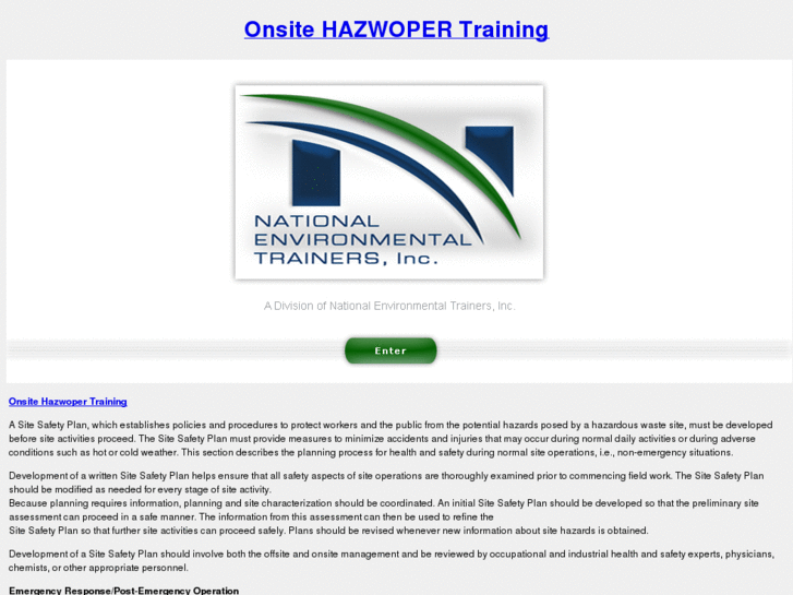 www.onsitehazwopertraining.com