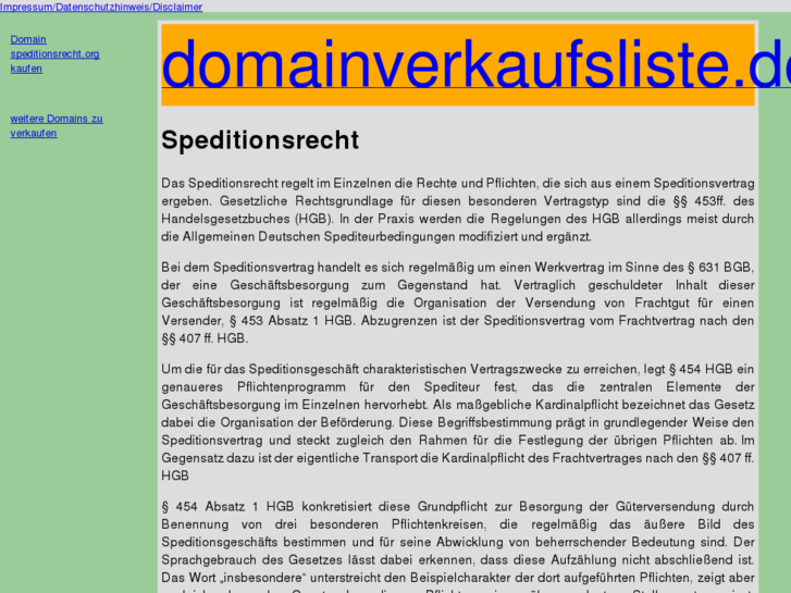 www.speditionsrecht.org