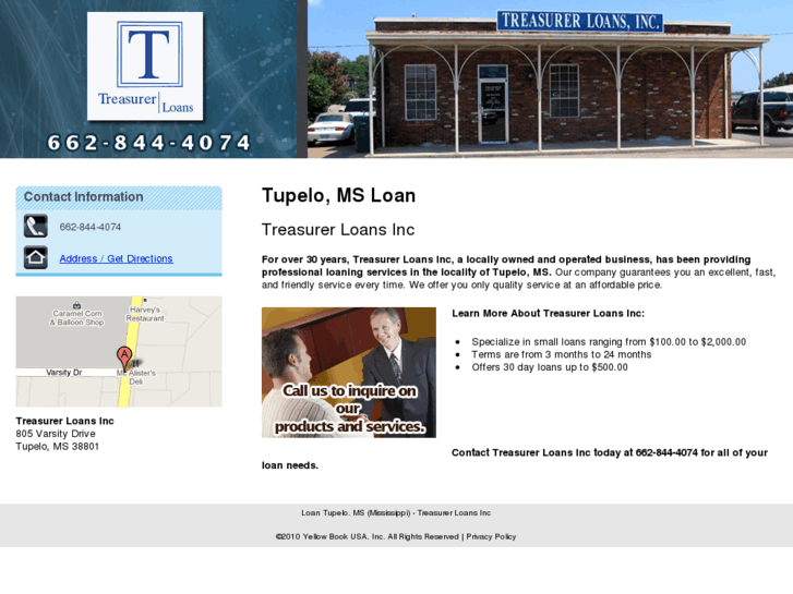 www.treasurerloanstupelo.com