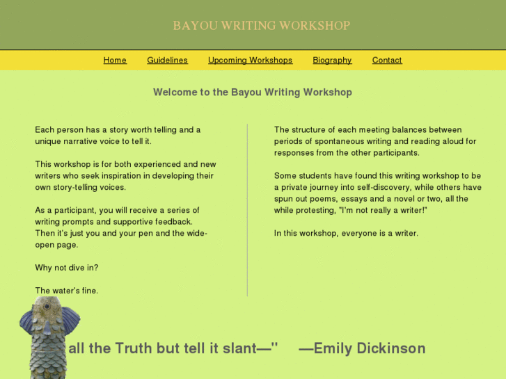 www.bayouwritingworkshop.com