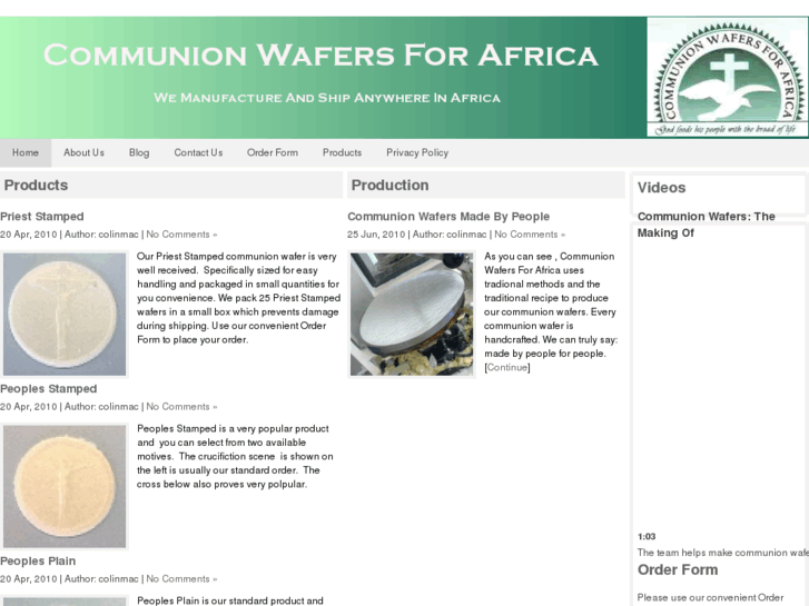 www.communionwafersforafrica.com