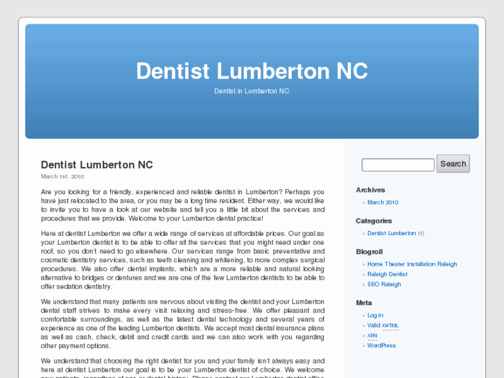 www.dentistlumberton.com