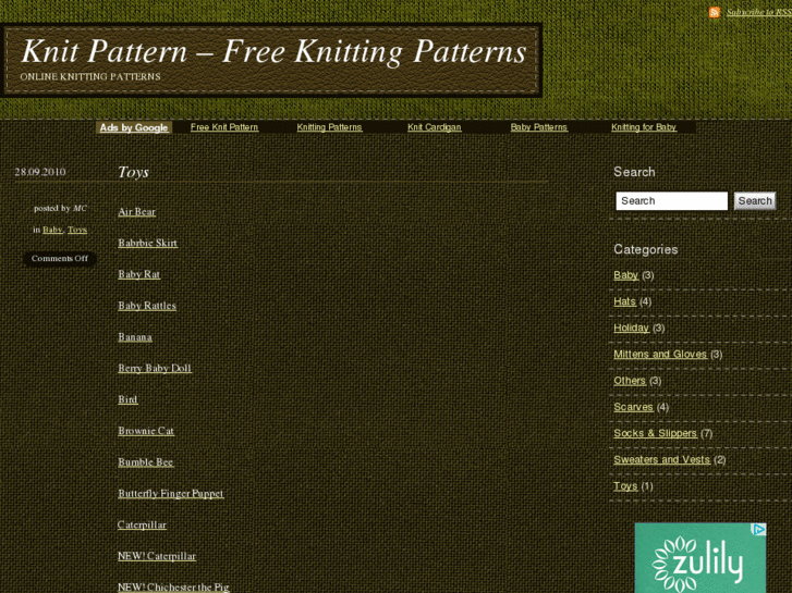 www.knit-pattern.com