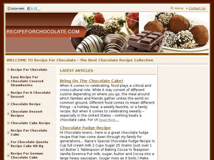 www.recipeforchocolate.com