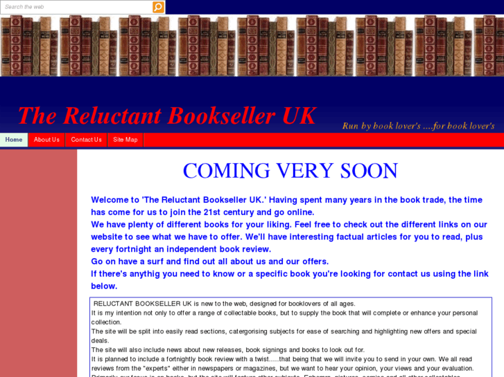 www.reluctantbookseller.com