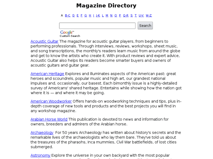 www.magazine-directory.com