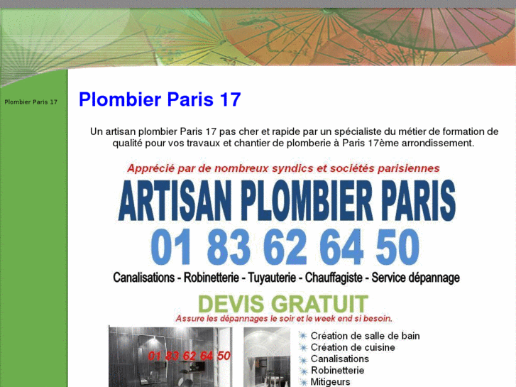 www.plombierparis17.net