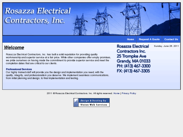 www.rosazzaelectricalcontractor.com