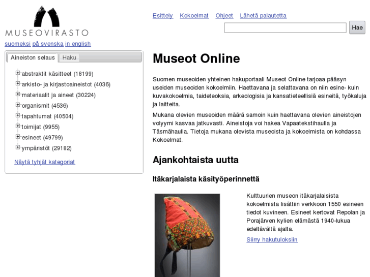 www.suomenmuseotonline.fi