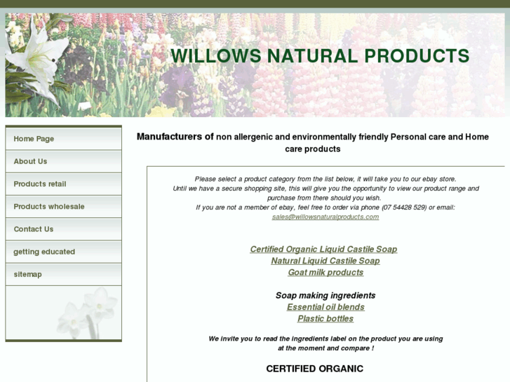 www.willowsnaturalproducts.com