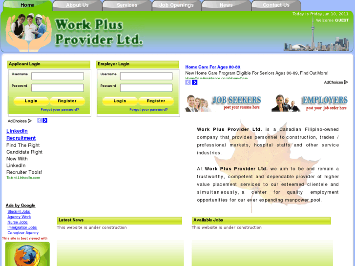 www.workplusprovider.com