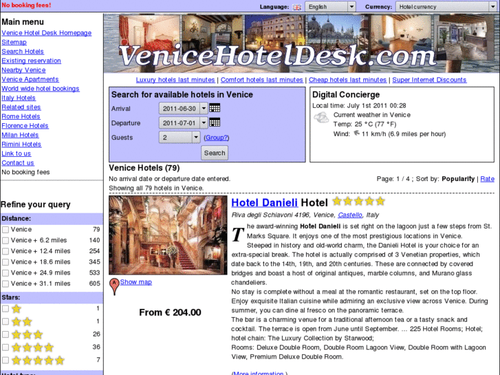 www.venicehoteldesk.com