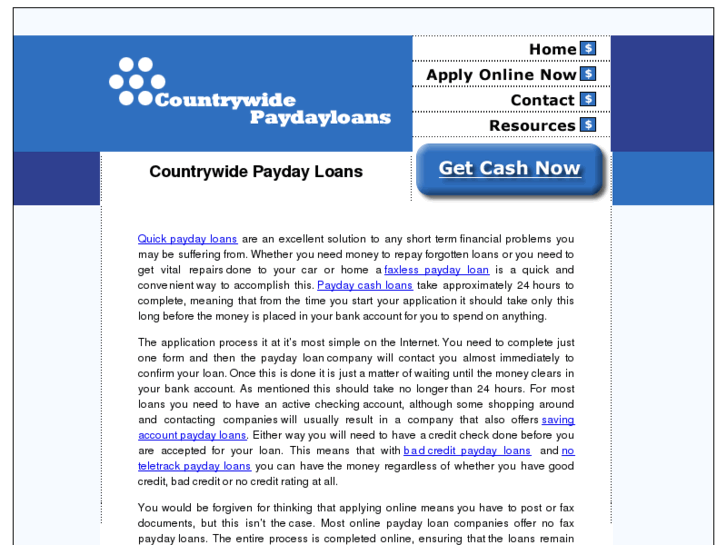 www.countrywidepaydayloans.com