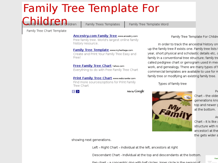 www.familytreetemplateforchildren.com