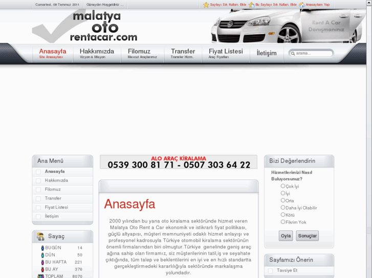 www.malatyaotorentacar.com