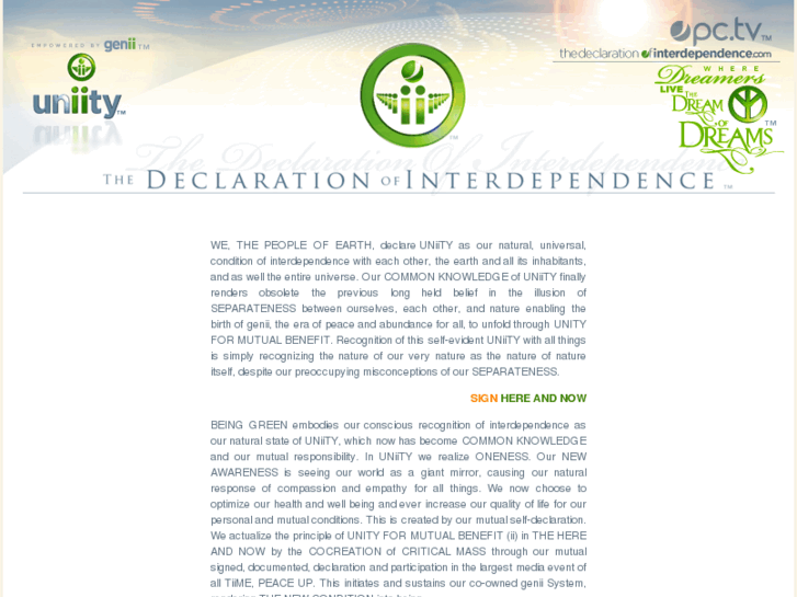 www.thedeclarationofinterdependence.com